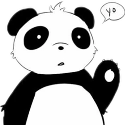 Cute Kawaii Panda Fuck Sticker By Raven