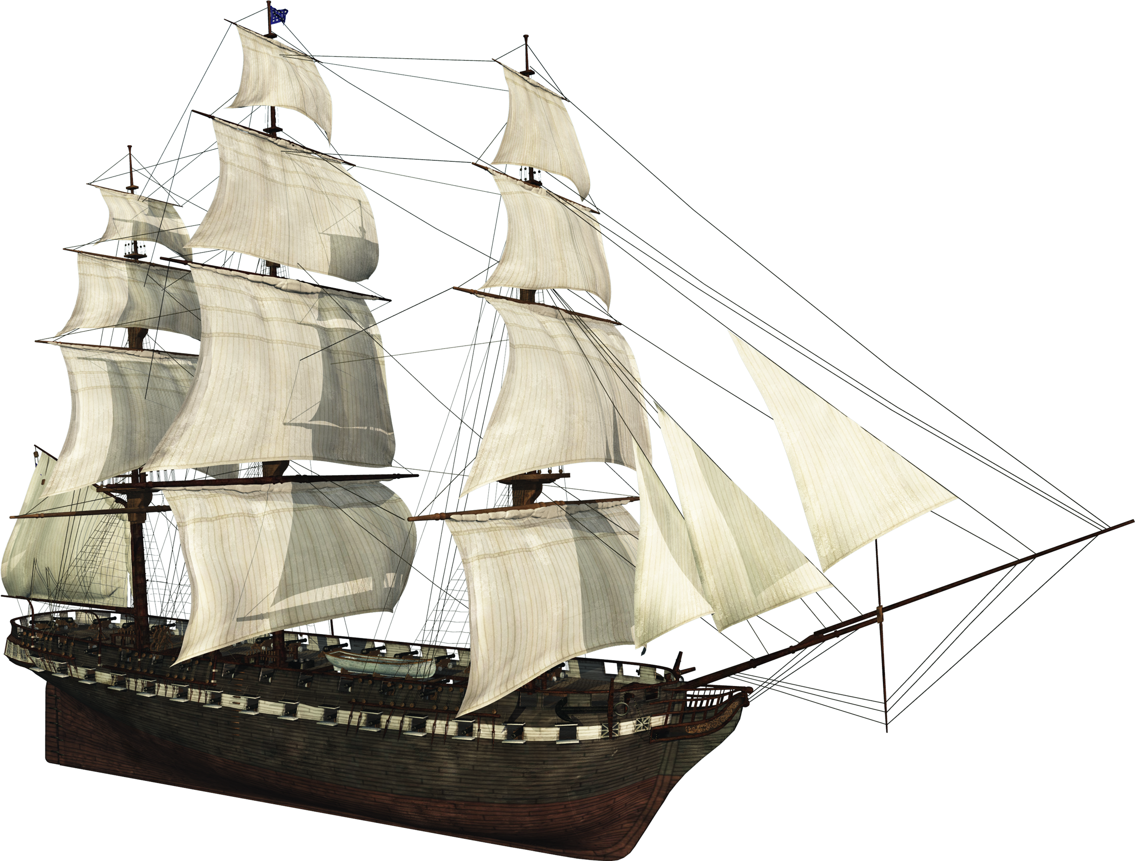 Ship Png Download Image - Корабль На Прозрачном Фоне, Transparent Png - 2720x112