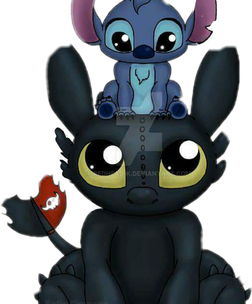 Stich Y Chimuelo PNG