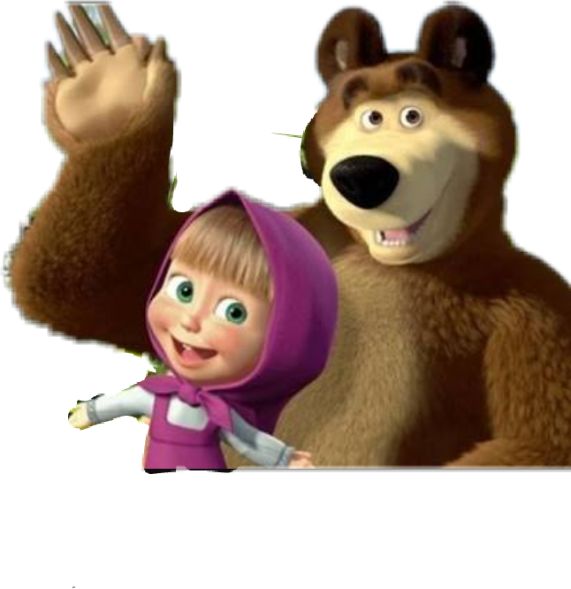 Masha And The Bear Hello Png Image Masha And The Bear Transparent ...