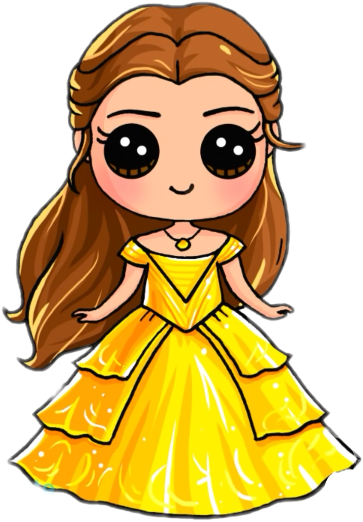 beautyandthebeast chibi belle sticker by @alanasofiao