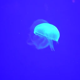 jellyfish blue light glowing marine dpctwocolors dpcminimalism pcseacreatures pcshadesofblue