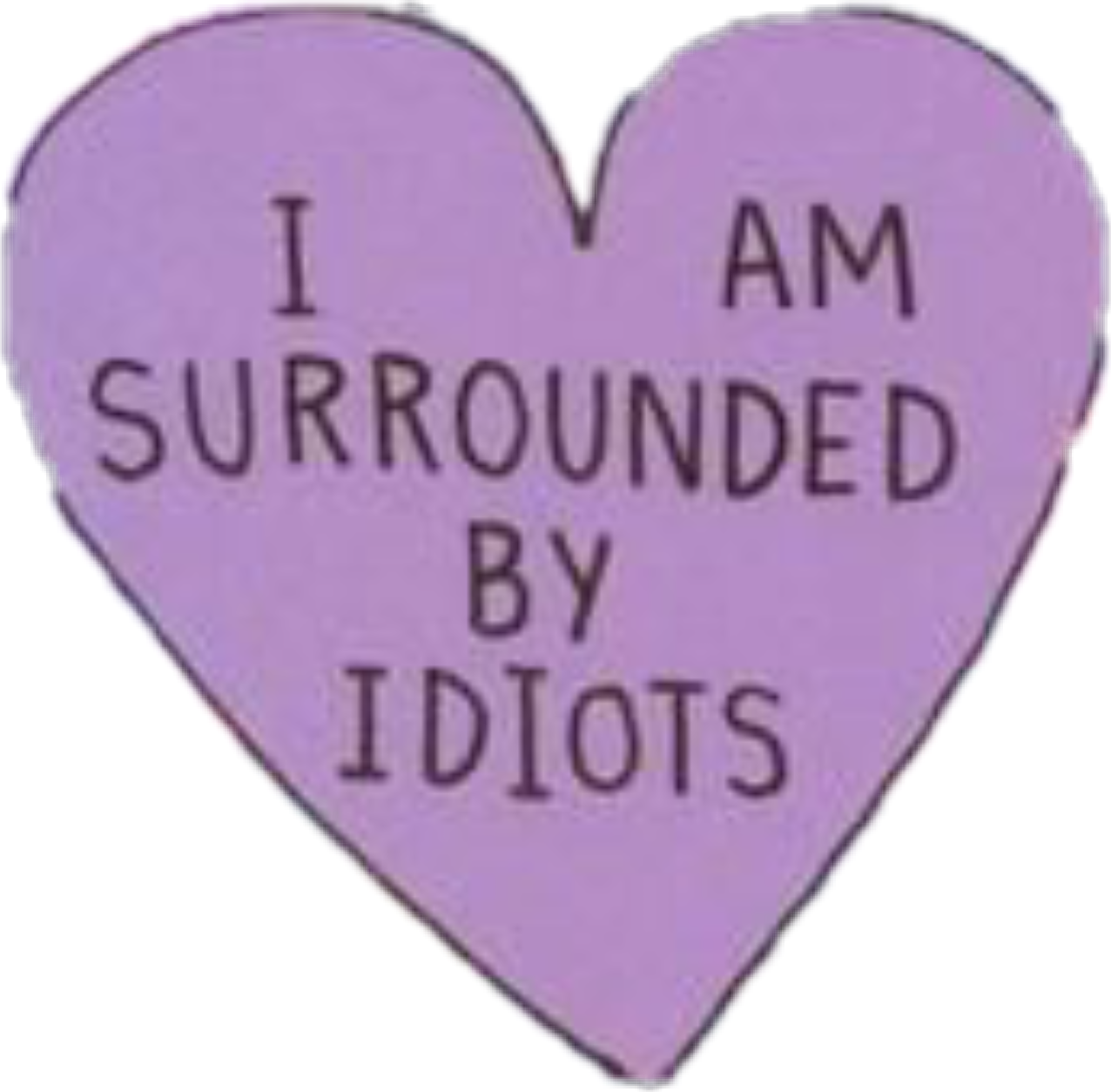 love-heart-idiot-quote-purple-sticker-by-bonemenggo