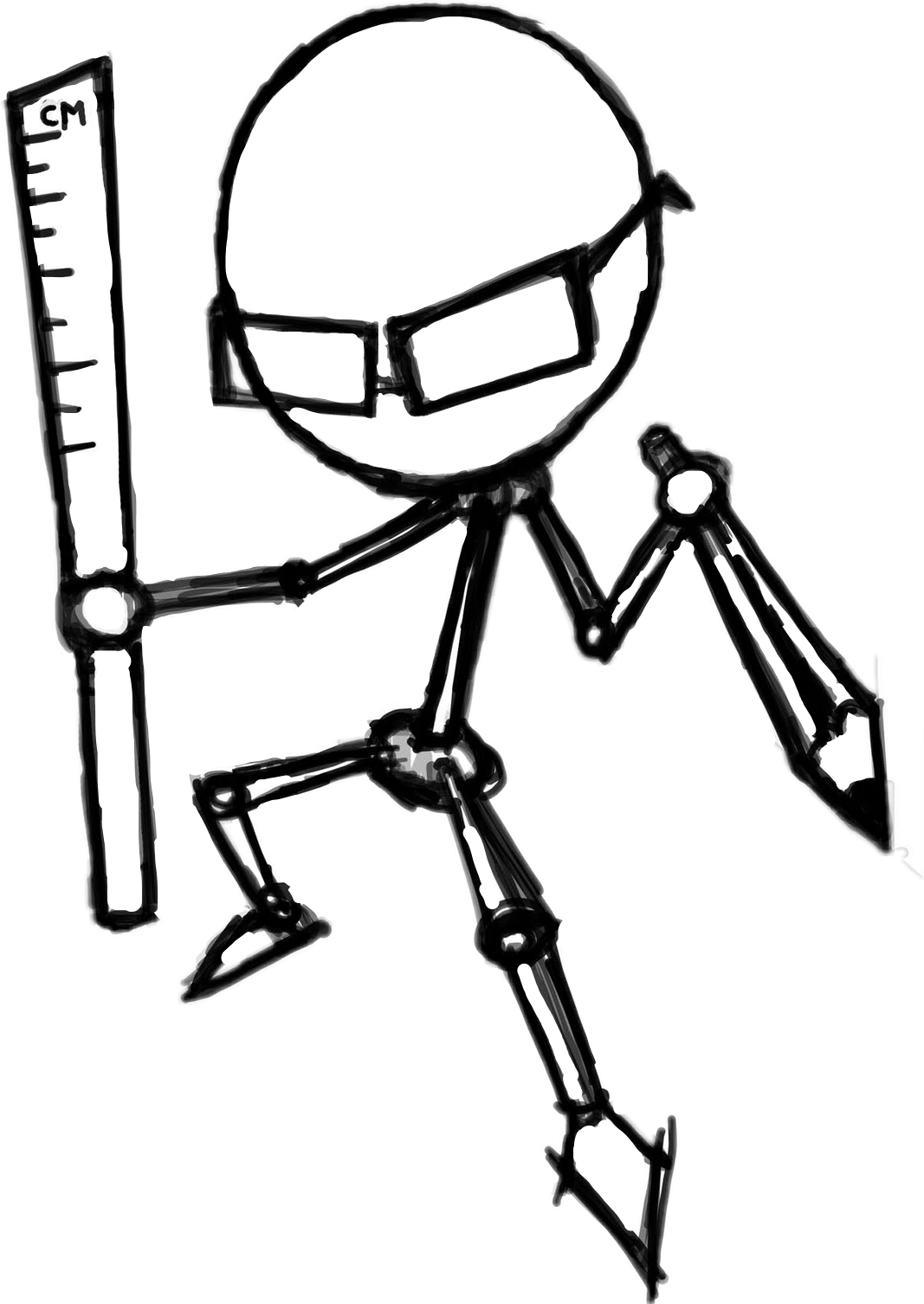 stickman stickfigure stick sticker by @lonelinzkilz