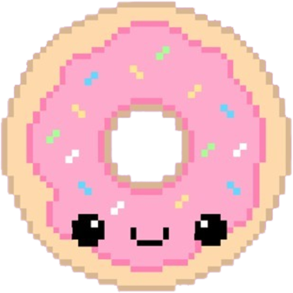 doughnut pixle smile freetoedit sticker by @aliyahfrancine27