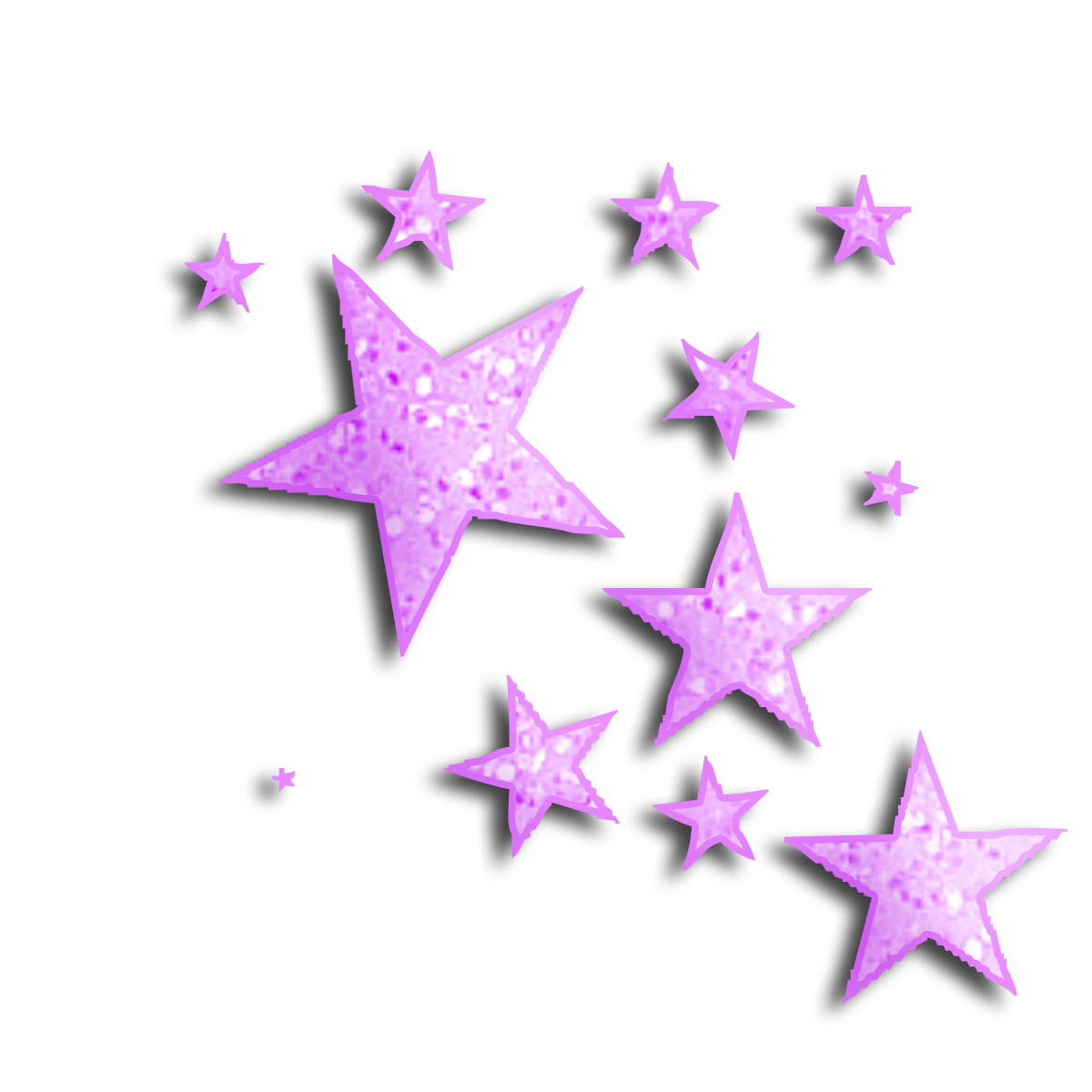 stars purple glitter freetoedit sticker by @1203922164