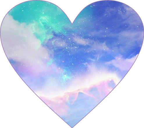 heart love galaxy colorful sticker by @christanteapole1