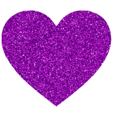 purple violet heart love glitter